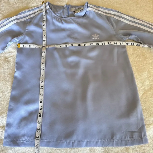 ADIDAS ORIGINALS 3 STRIPES TEE Light Blue Small - Picture 5 of 9